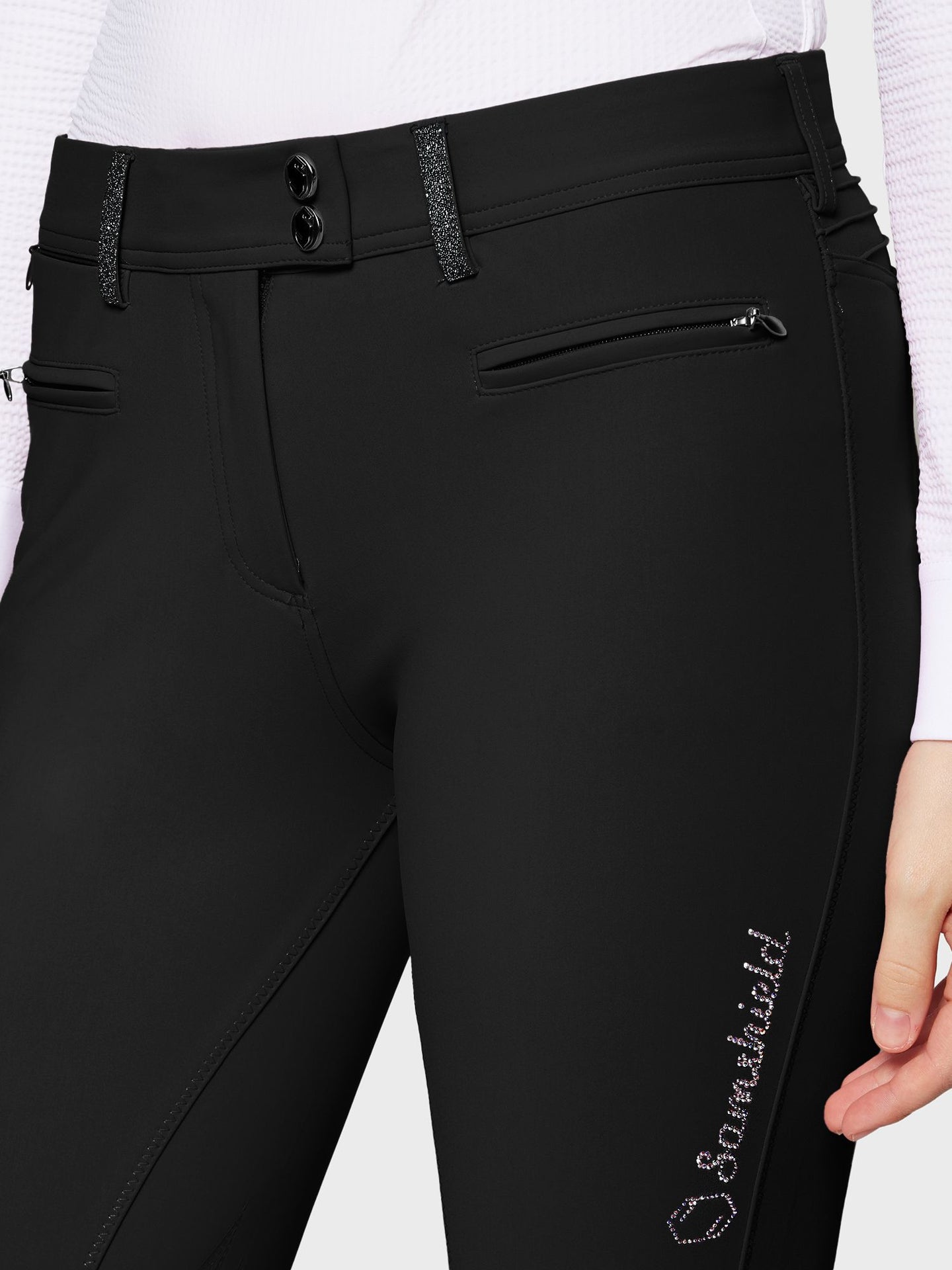 Ridbyxa Adele Knee Grip Svart