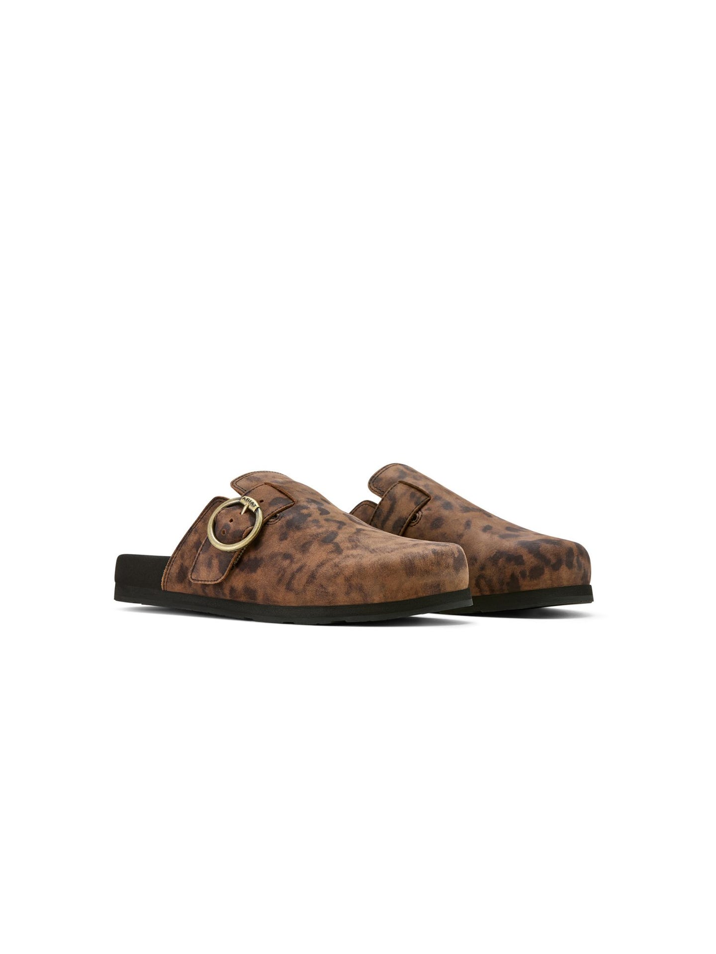 Country Mule Leopard Suede