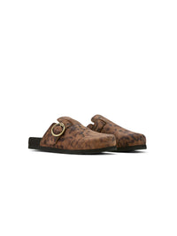 Country Mule Leopard Suede