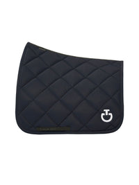 Diamond Quilted Jersey Dressage Saddle Pad CT Dark Blue