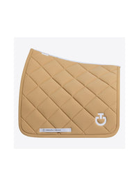 Diamond Quilted Jersey Dressage Saddle Pad CT Tan