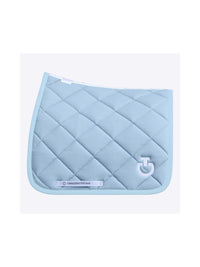 Diamond Quilted Jersey Dressage Saddle Pad CT Blue Fog