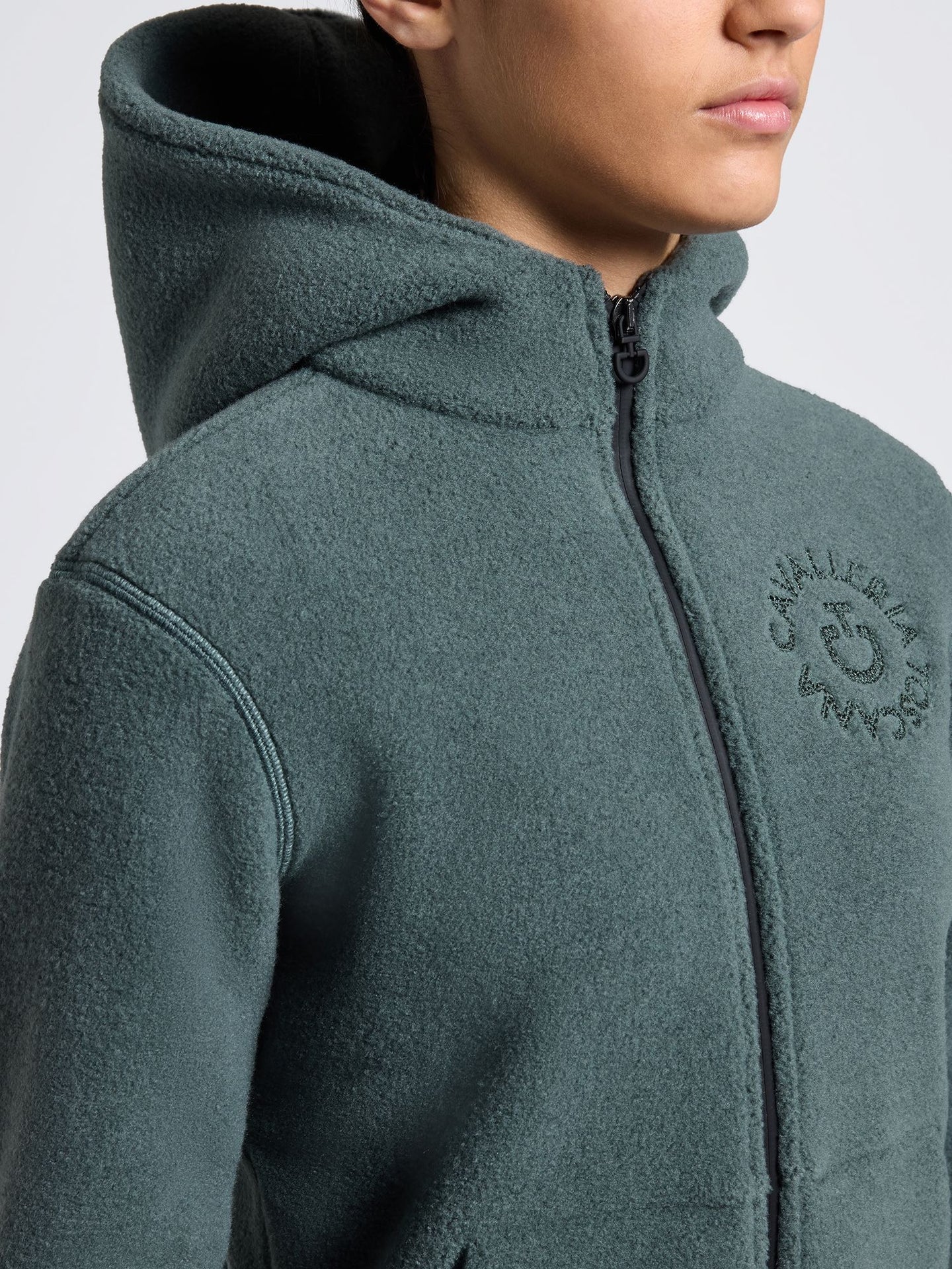 Fleece Orbit Embrodidery Unisex Young Rider CT Jungle Green