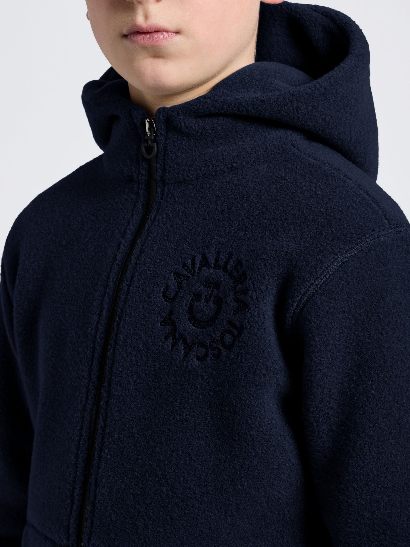 Fleece Orbit Embrodidery Unisex Young Rider CT Navy