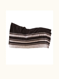 Heavy Fleecefilt Stripes Brown/Beige