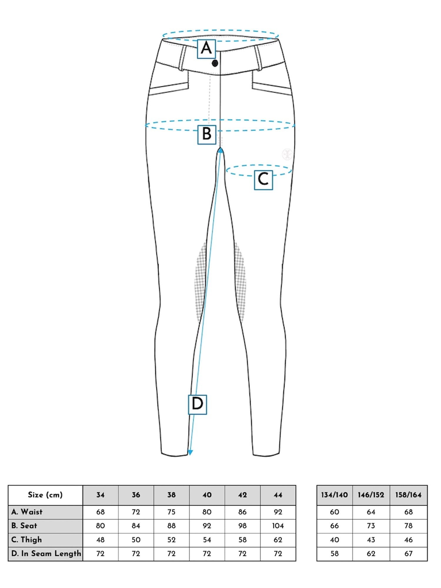 Hedvig Junior Knee Grip Breeches Svart