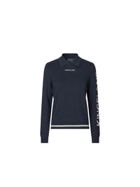 KLNalin Ladies Knitted Polo Shirt Navy