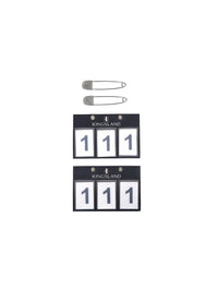 Classic 3-Pocket Nummerlapp 2-Pack Navy