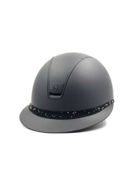 Ridhjälm Miss Shield 2.0 Shadowmatt Crystal Leaf FB Svart