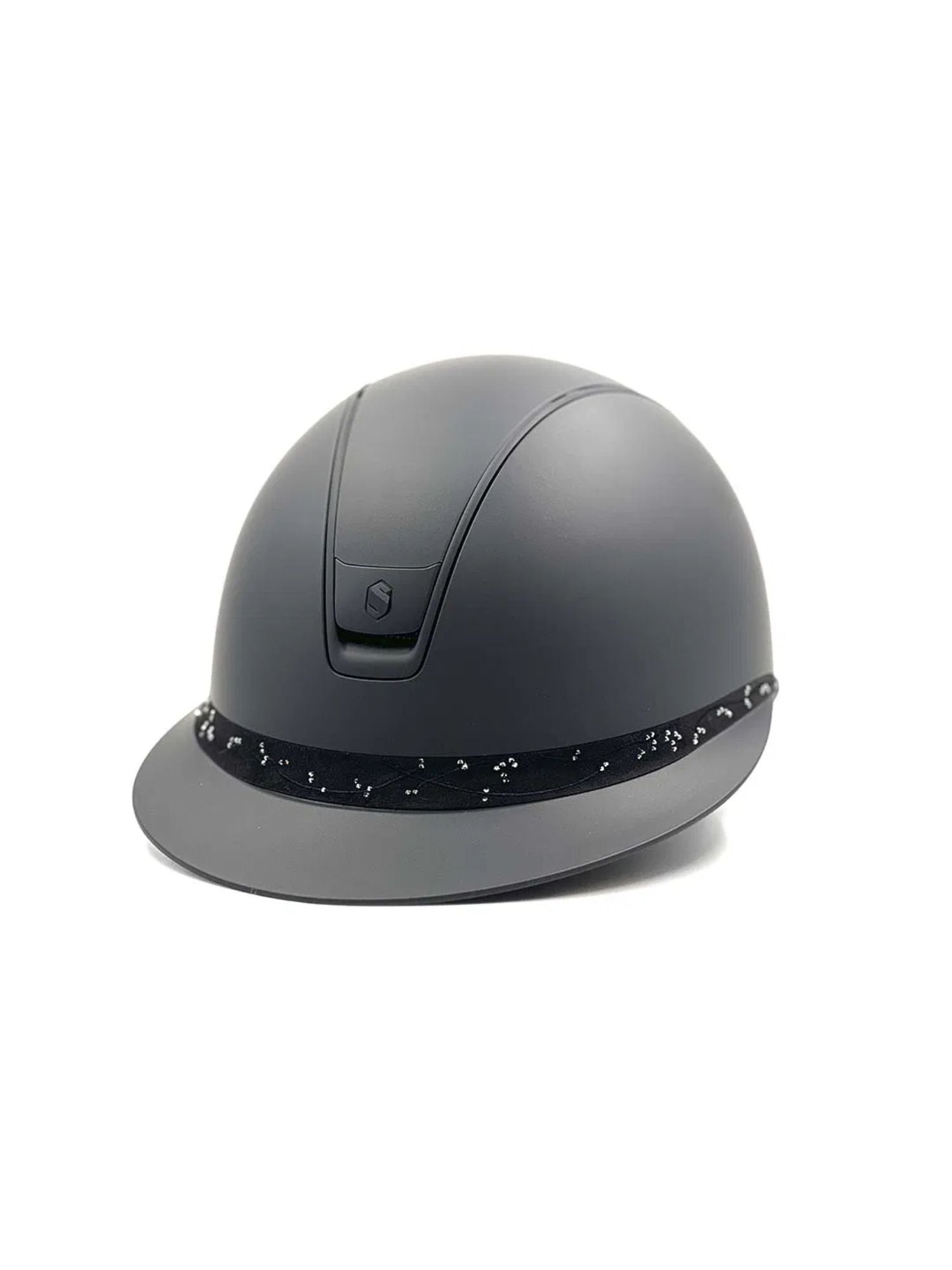 Ridhjälm Miss Shield 2.0 Shadowmatt Crystal Leaf FB Svart