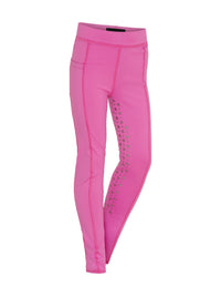Molly Heart Glitter Full Grip Junior Tights Phlox Pink