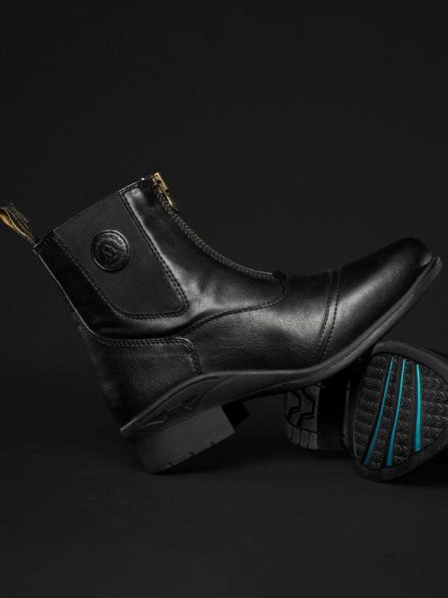 Ridsko Veganza Front Zip Paddock Svart