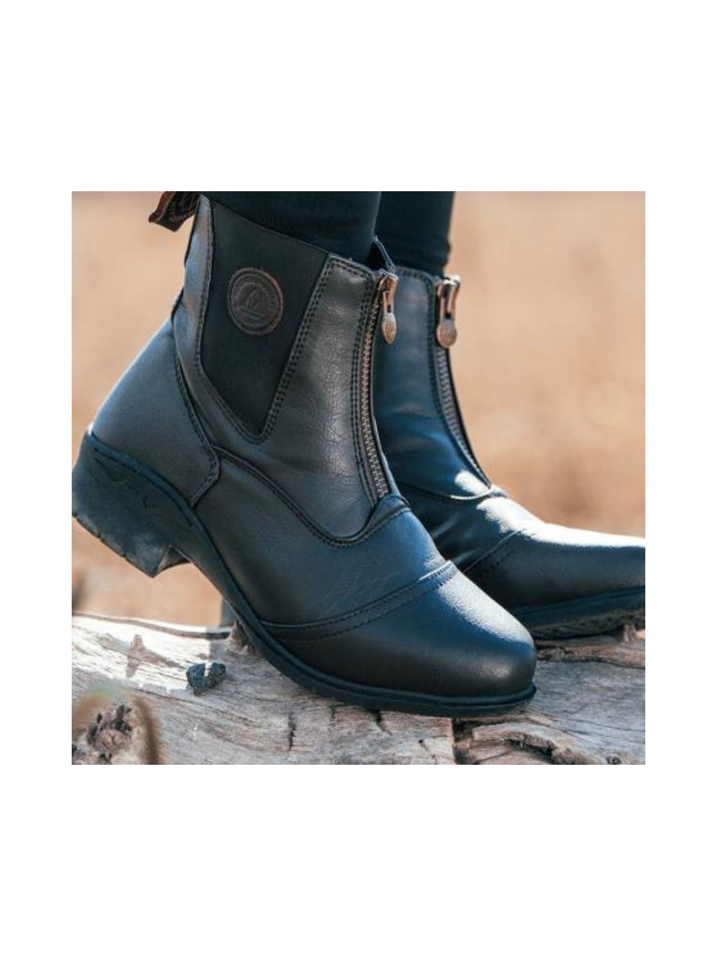 Ridsko Veganza Front Zip Paddock Svart