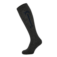 Klgage Unisex Wool-Mix Knee Socks Dark Grey