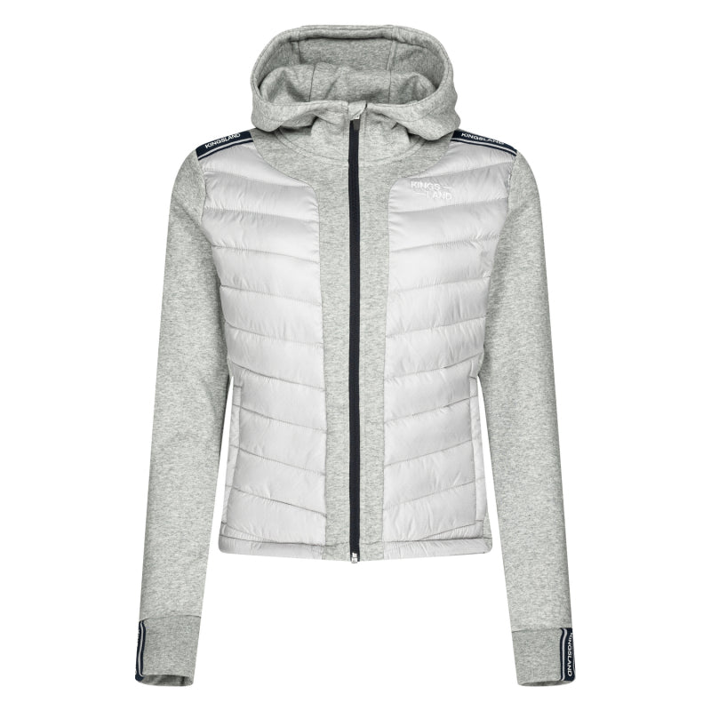 Klginny Ladies Insulated Sweat Jacket Grey Sleet Melan