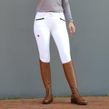 Hedvig Jr Knee Grip Breeches White