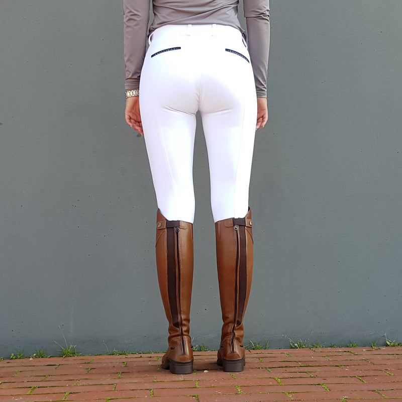 Hedvig Jr Knee Grip Breeches White