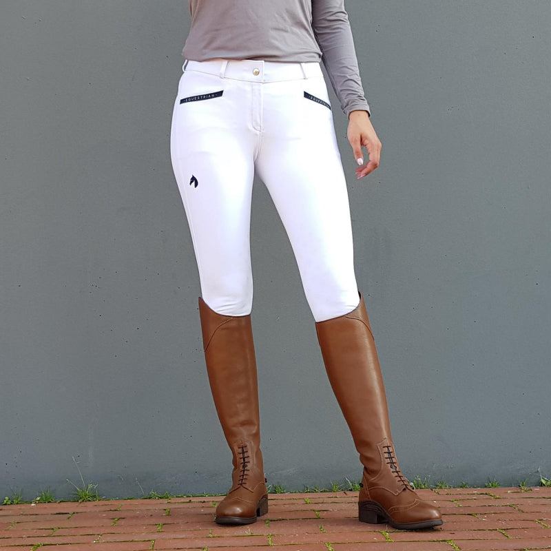 Hedvig Knee Grip Breeches White