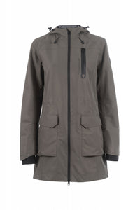 Ladies Long Parka Function Jacket Sepia Olive