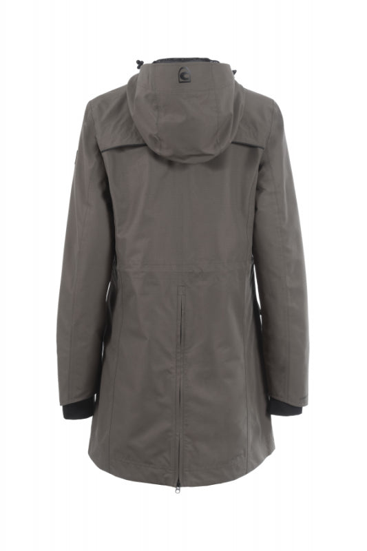 Ladies Long Parka Function Jacket Sepia Olive