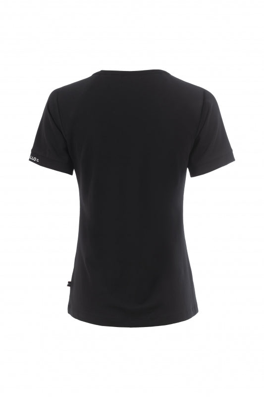 Ladies T-Shirt Round Neck Black