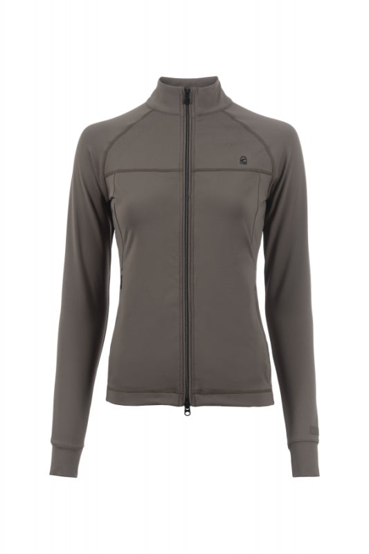 Ladies All Year Sweat Jacket Sepia Olive