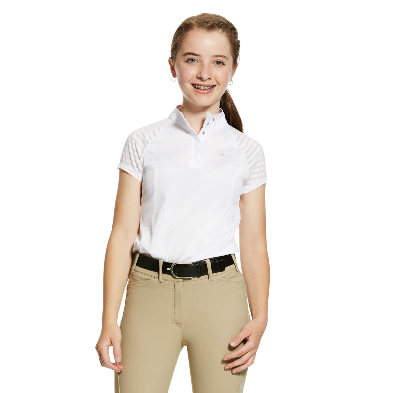 Girls Aptos Vent Show Shirt White