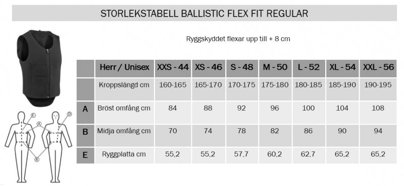 Ballistic Flex Fit Regular Svart/Silver