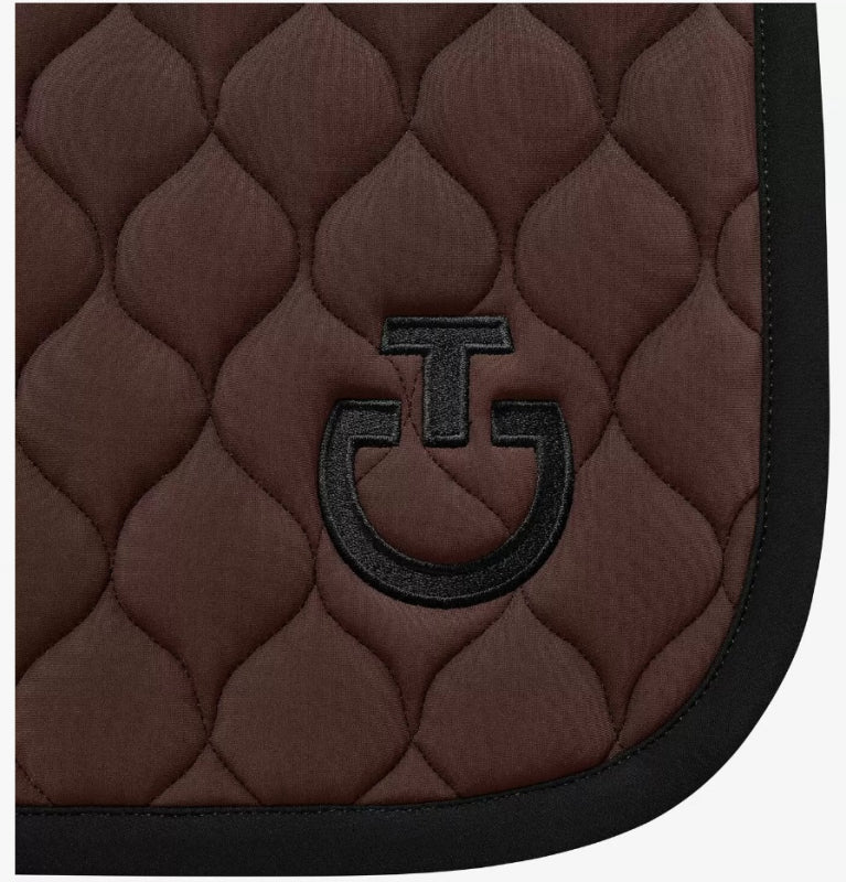 Circular Quilted Jumping Saddle Pad Ct Brown