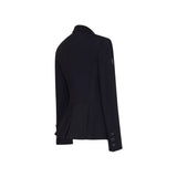 Victorine Crystal Fabric Jacket Black Tone On Tone