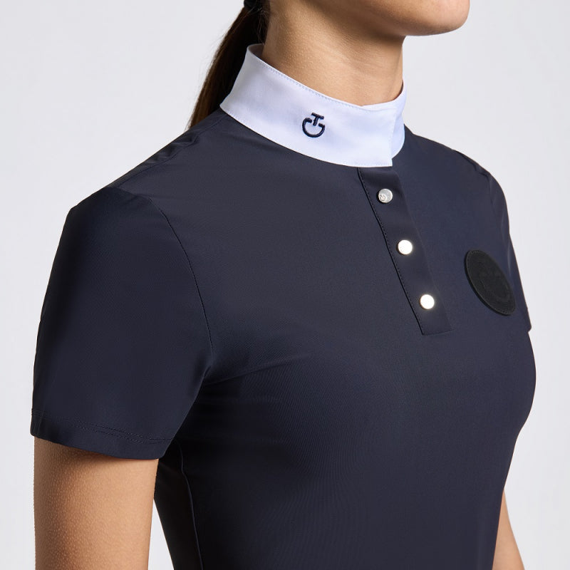 Ct Girl Jersey Button Competition Shirt Navy