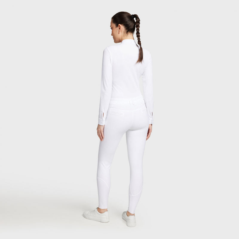 Diane Full Grip Woman Breeches White