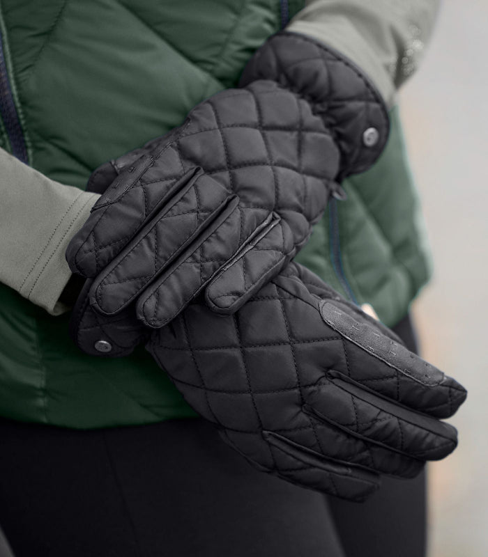 Riding Glove Diamond Winter Black