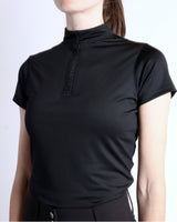 Briella Short Sleeves Polo Black