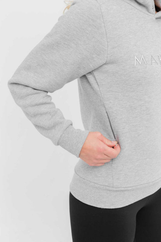 Signature Hoodie Grey Melange