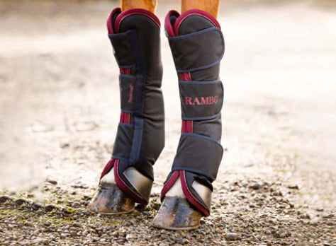 Rambo Travel Boots Navy/Burgundy