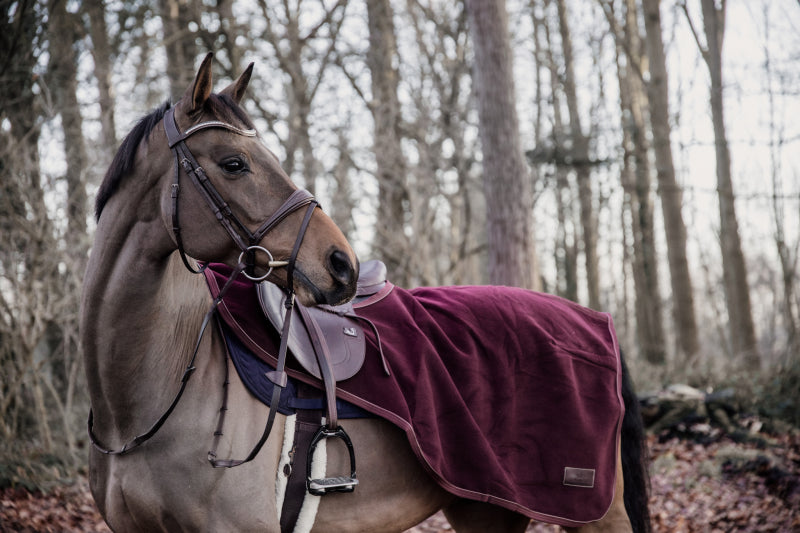 Riding Rug Heavy Fleece Bordeaux