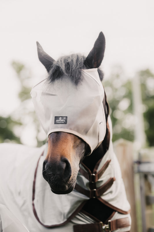 Fly Mask Classic Without Ears Beige