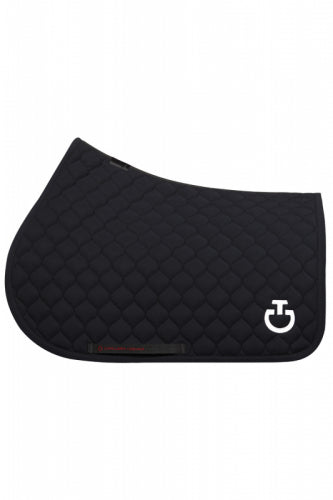 Circular Quilted Jumping Saddle Pad Black