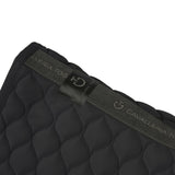 Circular Quilted Dressage Saddle Pad Ct Svart