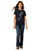 Hay Girl Youth T-Shirt Navy