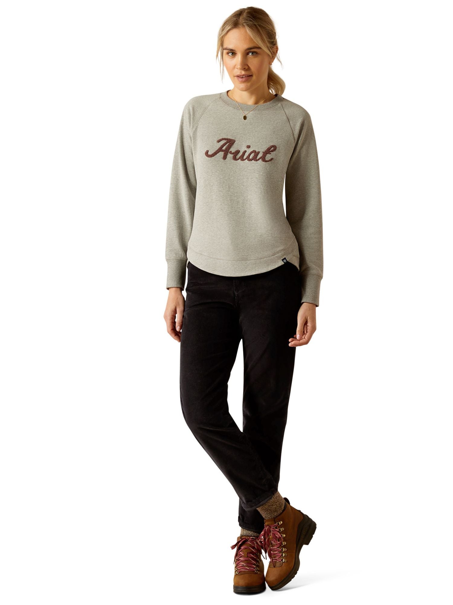 Benicia Womens Sweatshirt Heather Grey