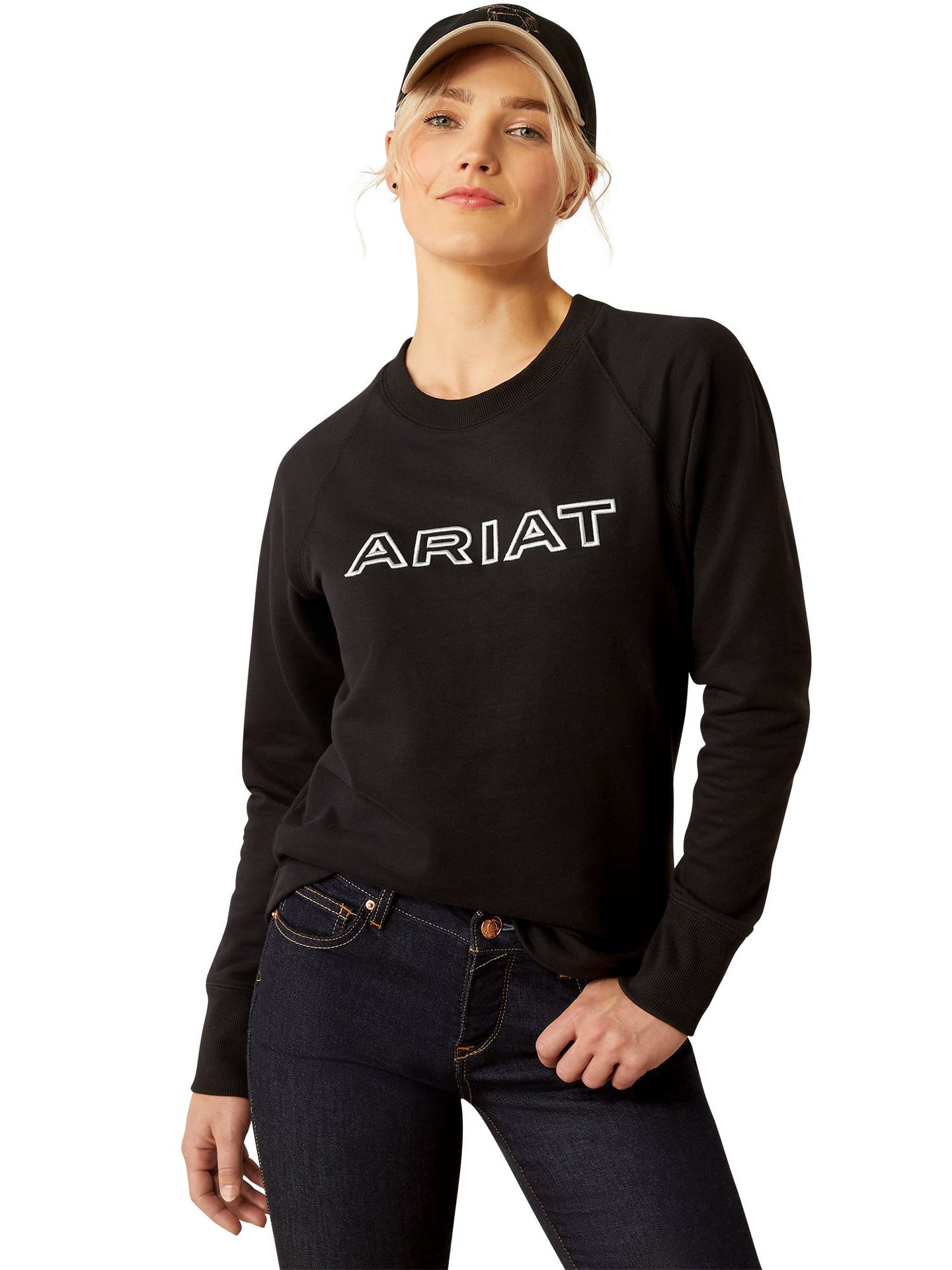 Sweatshirt Womens Benicia Team Svart