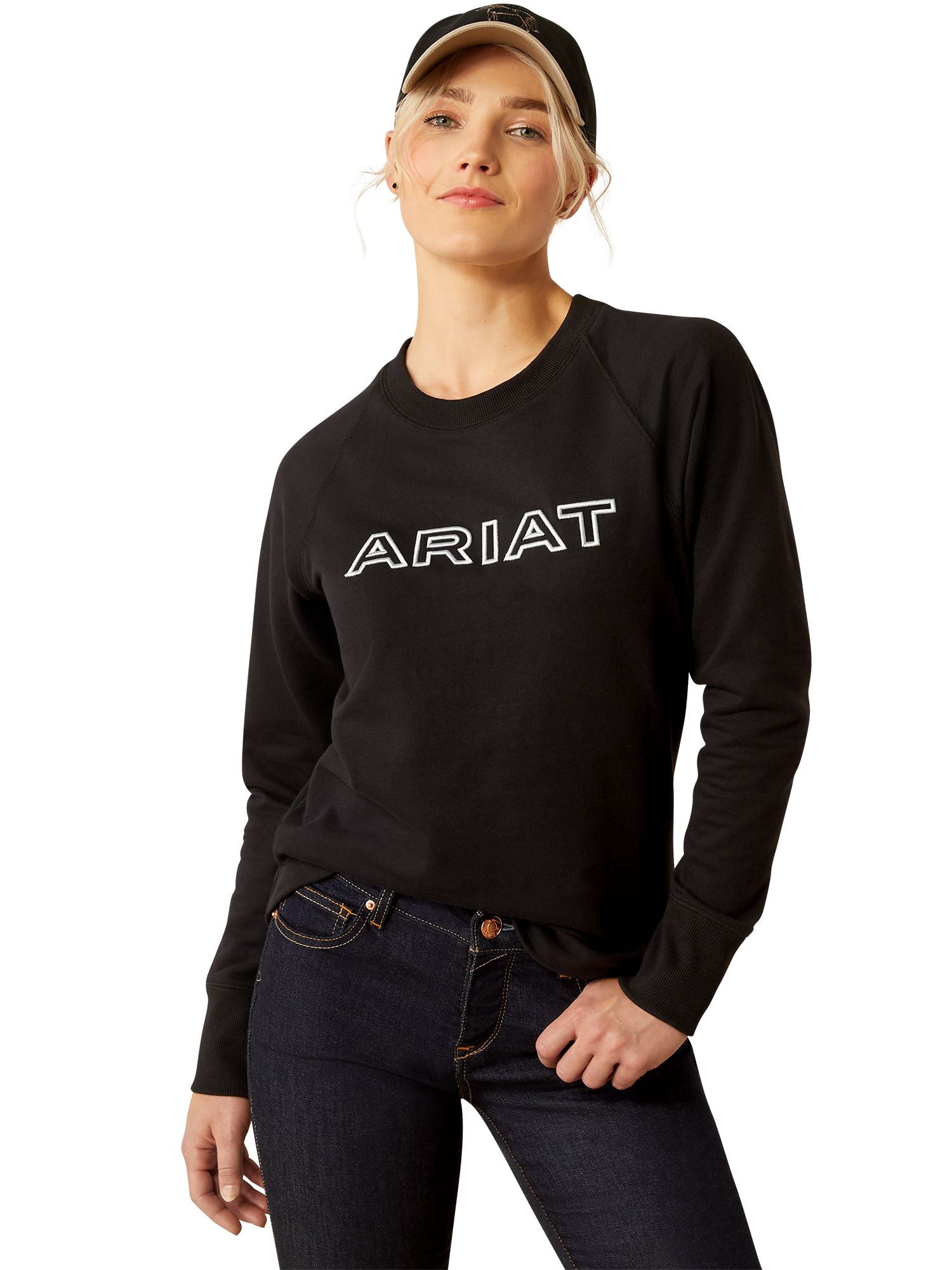 Sweatshirt Womens Benicia Team Svart