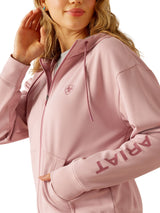 Breeze Full Zip Womens Hood Dry Rose