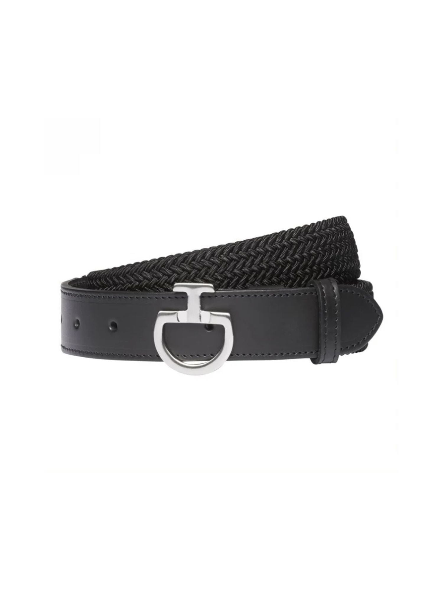 Womens Elastic Belt Ct Clasp Svart