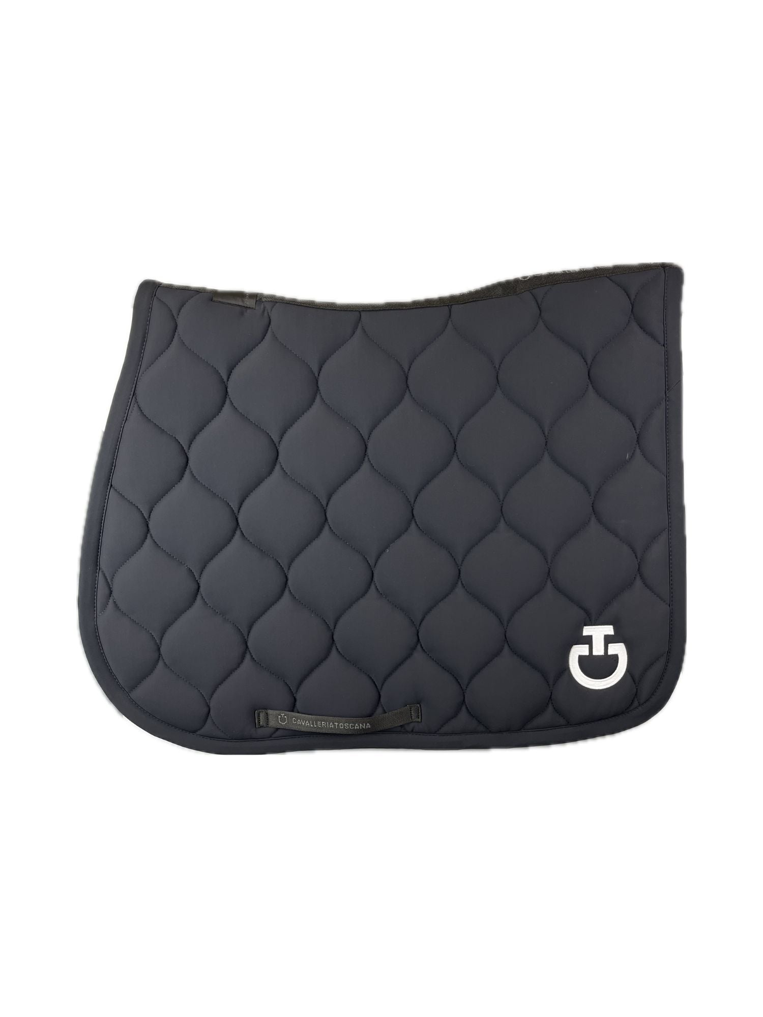 New Circular Quilted Saddle Pad Jumping Full Navy