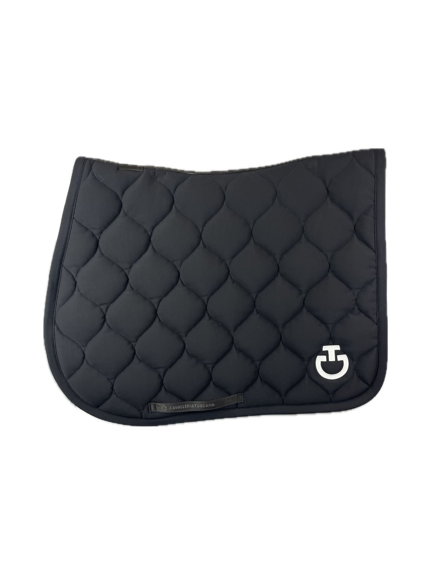 New Circular Quilted Saddle Pad Jumping Svart