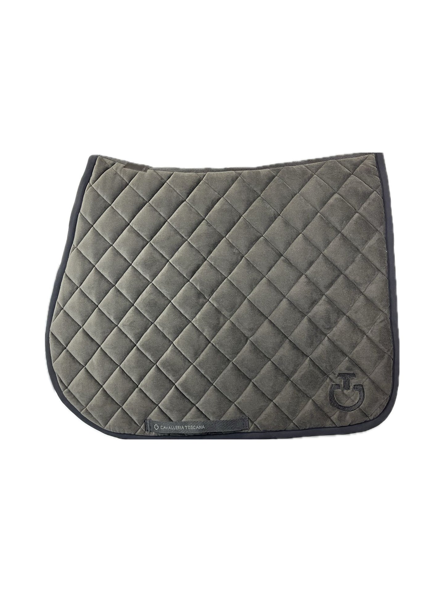 CT Velvet Jumping Saddle Pad Dark Grey