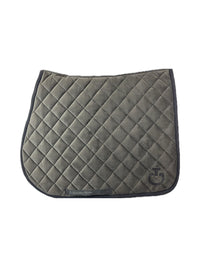 CT Velvet Jumping Saddle Pad Dark Grey